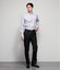 NY CARE FREE・SUPIMA COTTON オルタネイトストライプ 長袖ボタンダウンシャツ
