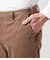 【ストレッチ】斜めカットコール ウエストアジャストパンツ（セットアップ対応）