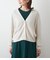 ウールカシミヤ Vネックショートカーディガン
