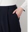 【ウォッシャブル】コンパクトダブルクロス センタープレステーパードパンツ
