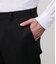 【撥水】SLIM FIT 無地 ノータックスラックス(セットアップ対応)