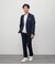 【ウォッシャブル・防シワ・撥水】MOVING COMFORT 千鳥 ハイストレッチ ジャージー ウエストアジャストパンツ(セットアップ対応)