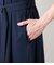 強撚スムース ハイネック5分袖カットソーワンピース