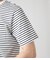 【接触冷感】先染めボーダー 半袖クルーネックTシャツ