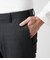 【ストレッチ・防シワ】FLEX COMFORT ウィンドウペイン ウエストアジャストスラックス(セットアップ対応)