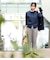 【手洗い可能】キャッシュウール クルーネックカーディガン