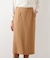 【ストレッチ】ウールブレンドダブルクロス ロングタイトスカート