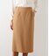 【ストレッチ】ウールブレンドダブルクロス ロングタイトスカート