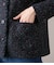 ネオンカラーミックスツィード ノーカラージャケット