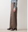 ウールフラノ センタープレスワイドパンツ