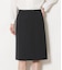 【ウォッシャブル】ウールピンヘッド Aラインスカート