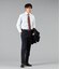 NY CARE FREE・SUPIMA COTTON ツイル 長袖ワイドカラーシャツ