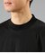 NY CARE FREE 長袖 モックネック ドレスTシャツ(ブラック)