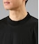 NY CARE FREE 長袖 モックネック ドレスTシャツ(ブラック)