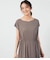 【接触冷感・肌離れ素材】ウエストシャーリングワンピース