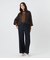 リジッドデニムワイドパンツ レディース
