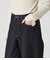 リジッドデニムワイドパンツ レディース