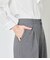 ガンクラブチェック 1タックワイドパンツ