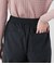 ポリエステルレーヨン ドロストワイドパンツ