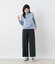 ポリエステルレーヨン ドロストワイドパンツ