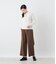 ポリエステルレーヨン ドロストワイドパンツ