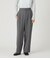 【手洗い可能】2タックストレートパンツ レディース ウールライクツイル