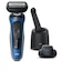 BRAUN/メンズシェーバー シリーズ6　3枚刃 洗浄器付き ブルー/62B7200CC