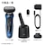 BRAUN/メンズシェーバー シリーズ6　3枚刃 洗浄器付き ブルー/62B7200CC