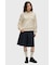 Tipped Open Collar Sweatshirt - G3140