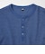 ワッフルヘンリーネックTシャツ