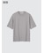 エアリズムコットンオーバーサイズボーダーTシャツ