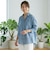 【洗える】コットンシアーデニムシャツ  [71213630]natural mist