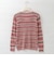 ボーダーニットカーディガン  [41412653]natural mist