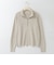 ダブルジップハイネックニットカーディガン  [91112632]natural mist