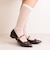 メリージェーン　エナメルローヒールパンプス