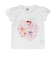 大きなリンゴ柄リボン付きTシャツ