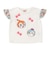 いちご総柄袖フリルリボンTシャツ