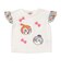いちご総柄袖フリルリボンTシャツ
