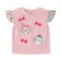 いちご総柄袖フリルリボンTシャツ