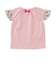 いちご総柄袖フリルリボンTシャツ