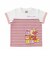 お座りアンパンマン切替ボーダーTシャツ