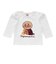 パフスリーブアップリケ9分丈Tシャツ