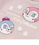 襟フリルお顔アップリケ長袖Tシャツ