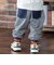 だだんだんアップリケデニムニットパンツ