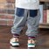 だだんだんアップリケデニムニットパンツ