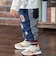 だだんだんアップリケデニムニットパンツ