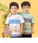 パレード柄切替半袖Tシャツ