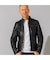 Liugoo Leathers 本革 メッシュレザー シングルライダースジャケット SRS15A