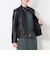 LIUGOO ZERO WASTE 本革 シングルライダースジャケット レディース SRS03LA