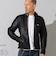 Liugoo Leathers 本革 メッシュレザーシングルライダース メンズ SRS24A